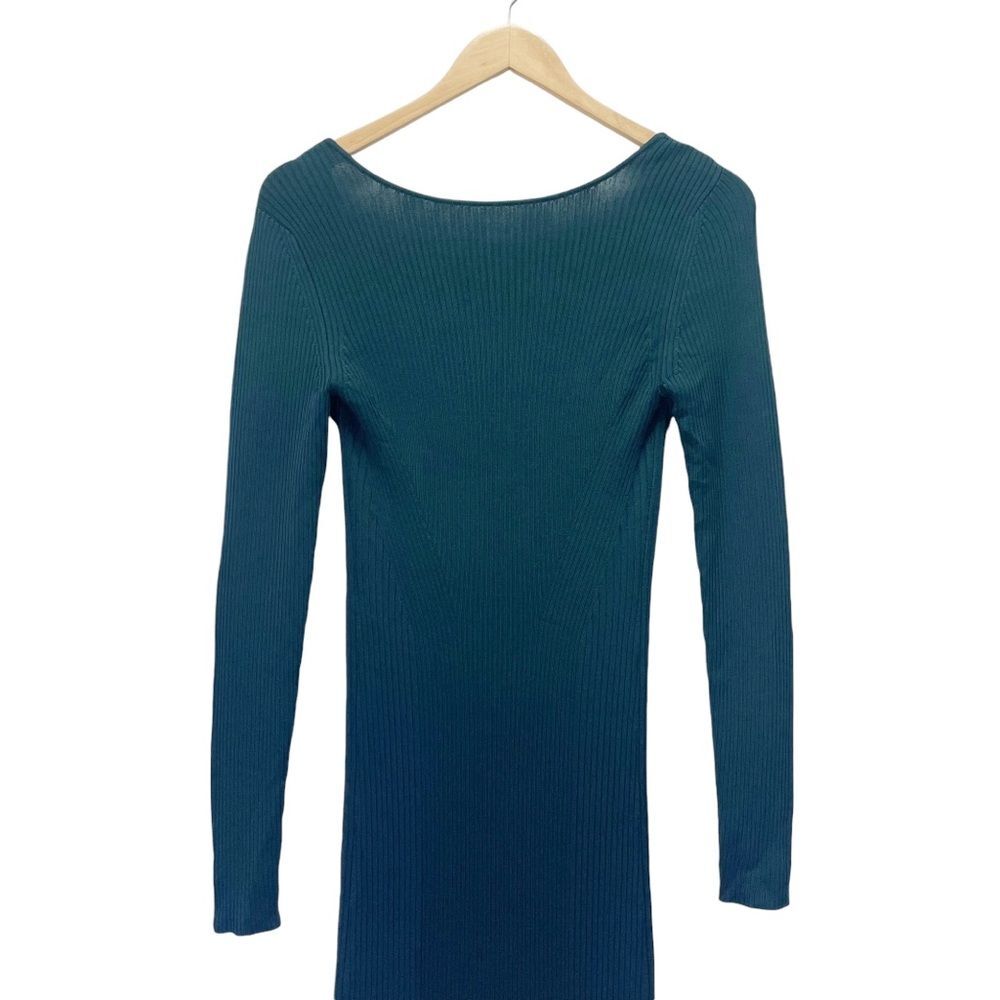NWT Banana Republic Ines Scoop Back Sweater Dress in Pine Green Size Medium NEW - Picture 5 of 14